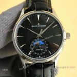 Copy Jaeger-LeCoultre Master Ultra Thin Moon Replica Watches Auto Black Dial